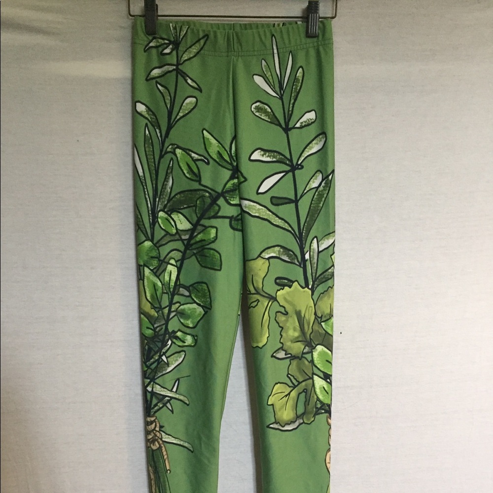 OOAK herbal leggings